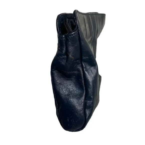 Vintage Blue Leather‎ clutch